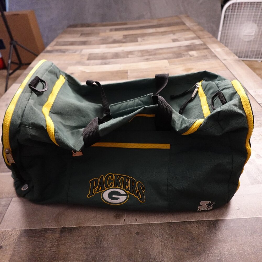 Vintage‎ Green Bay Packers Starter Duffle Bag NFL Logo – Rare 90s Gym/Travel Bag